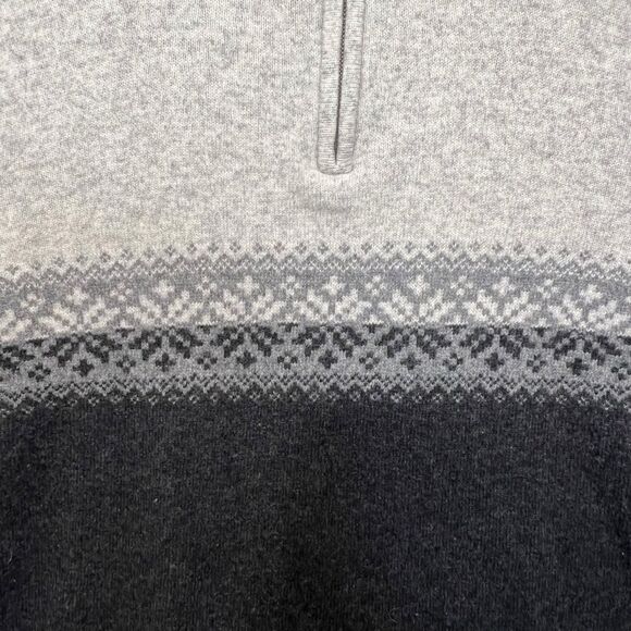Nautica Men’s Wool-blend Fair Isle Quarter Zip Sweater xxl Christmas sweater - Picture 3 of 16